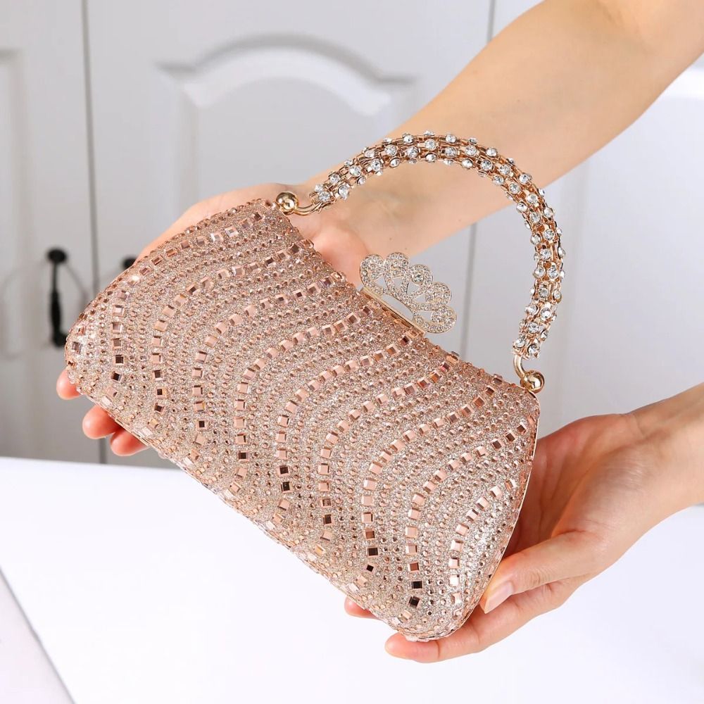 Ví dây chuyền IFANIN, Túi dạ hội cỡ nhỏ nhúng, Thiết kế thời trang sang trọng Phong cách thanh lịch Túi ăn tối Sự kiện đám cưới
