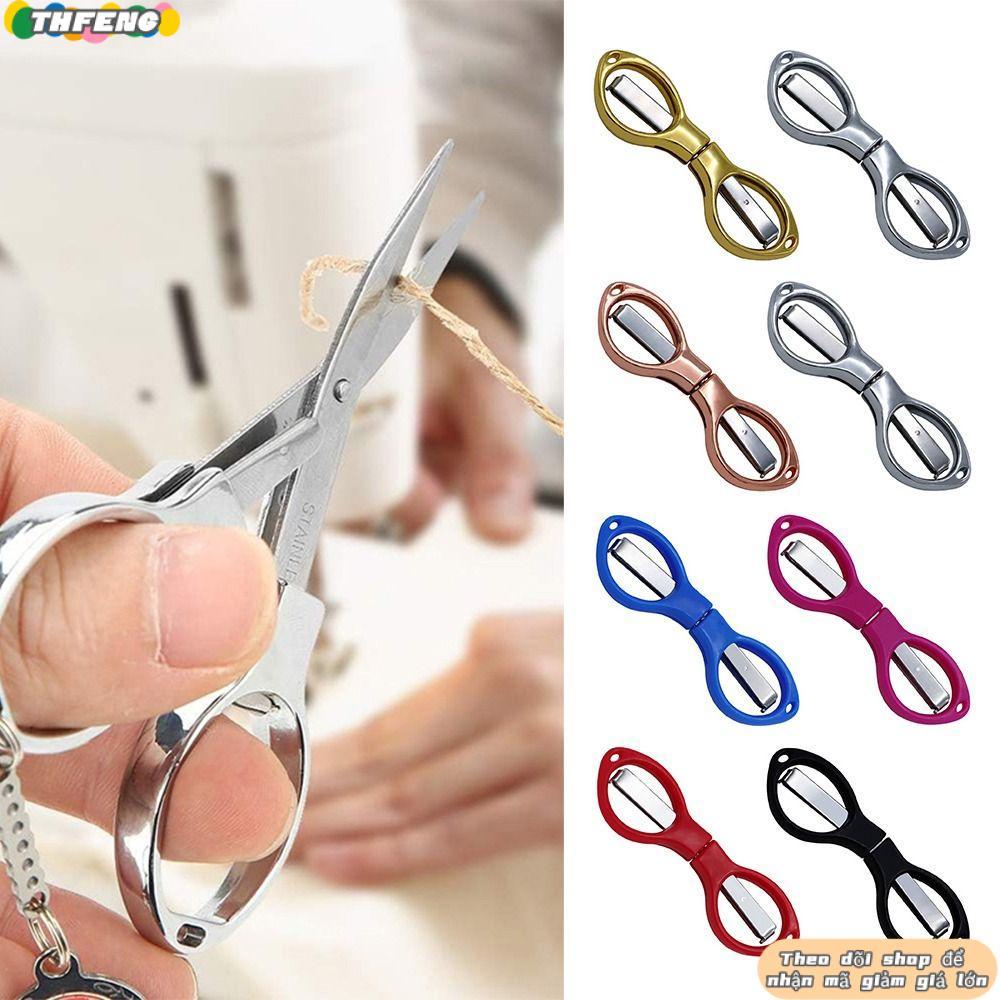 Máy cắt dây câu THFENG, Dụng cụ cầm tay Kéo gấp di động, Sáng tạo gấp bằng thép không gỉ đa chức năng Kéo văn phòng phẩm Quà tặng
