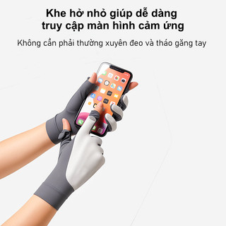 【BabyJoy】găng tay chống nắng bằng lụa băng mềm mại,chống tia UV UPF50+,mỏng nhẹ thoáng khí,lái xe và thể thao