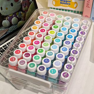 Hộp đóng gói hạt WOAY Perler, Hộp lưu trữ hạt Perler trong suốt chống bụi, Dung tích lớn có nắp chai lưu trữ hạt Dụng cụ tổ chức tại nhà