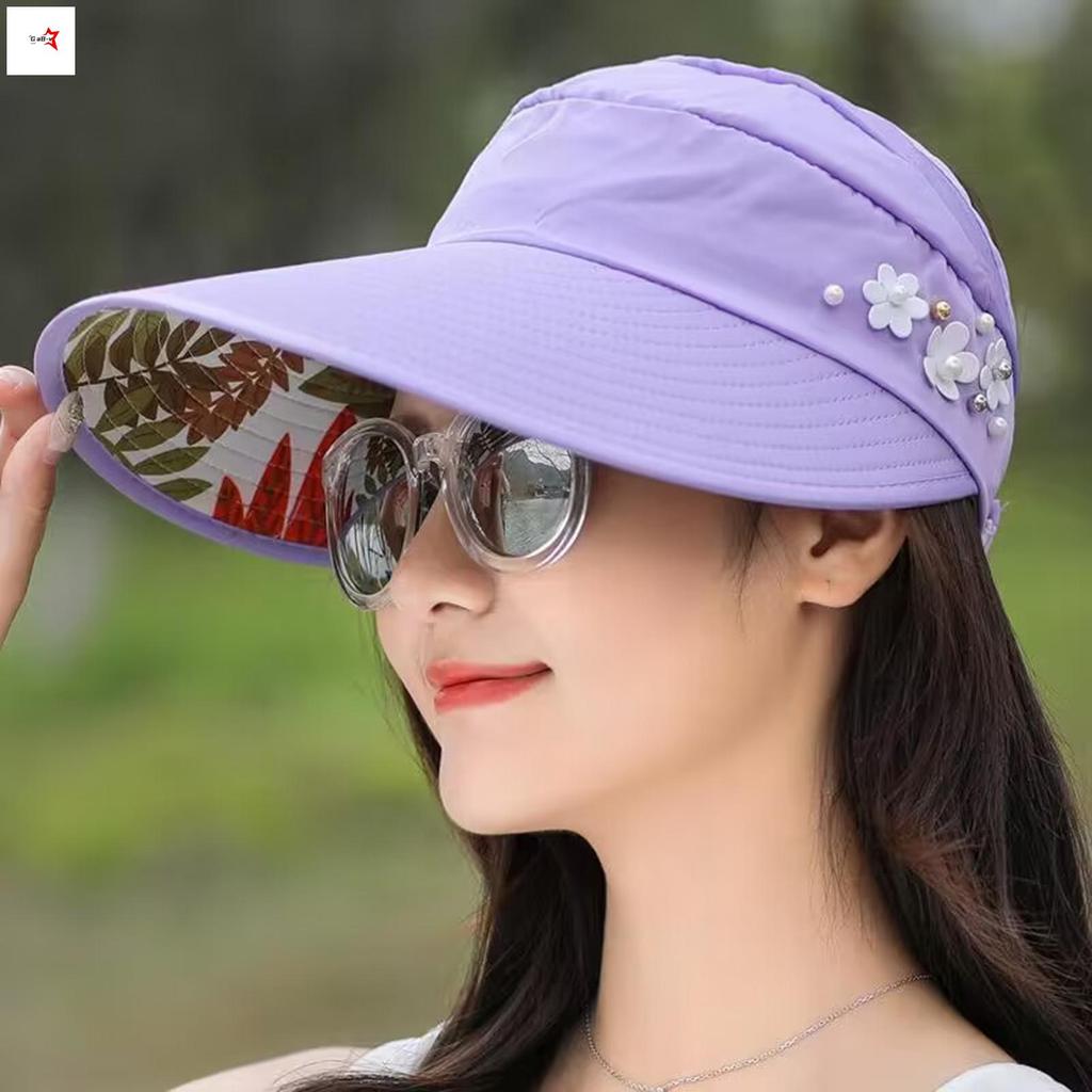 Mũ Chống Nắng Vành Rộng Cho Nữ, Gấp Gọn, Phù Hợp Đi Biển Mùa Hè