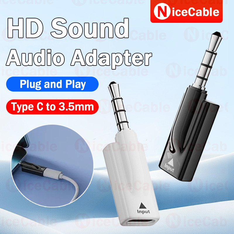 Bộ chuyển đổi tai nghe âm thanh nổi HiFi Type C Nữ sang 3,5MM Nam Bộ chuyển đổi âm thanh cắm và chạy cho điện thoại di động / loa / ô tô