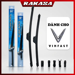 Bộ gạt mưa silicon RAKASA cho VinFast – Gạt êm, sạch nước, không ồn | VF3, VF5, VF6, VF7, VF8, VF9