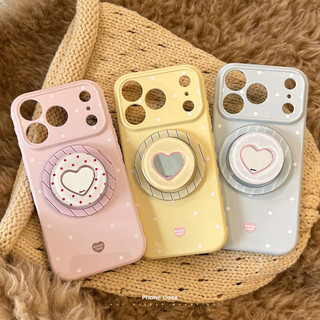 [Sheren] Ốp Điện Thoại Chấm Bi Kem Thích Hợp Cho i17 16 15 14 13 12 11 pro max Vỏ Bảo Vệ Chống Sốc