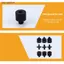 Vít chuyển đổi Đai ốc kép 1/4 sang M4 M5 M6 M8 M10 cho máy ảnh DSLR, Braet máy chiếu, phụ kiện chụp ảnh