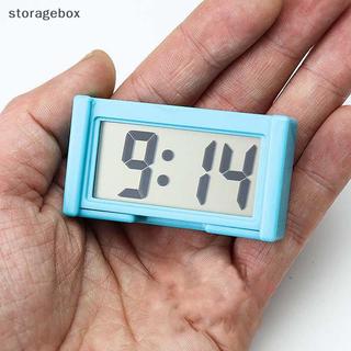 [Hộp lưu trữ] Bảng điều khiển ô tô Mini Kỹ thuật số Clo Xe tự dính với màn hình hiển thị ngày thời gian LCD Đẹp