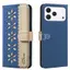 Ốp Lưng Cho Tecno Spark 50 (KN4) Chặn Màu Hoa Nhỏ Khe Cắm Thẻ Da Vỏ Điện Thoại Chống Rơi