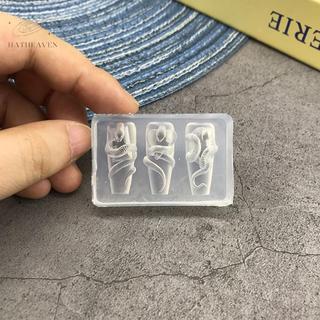 hatheaven Khuôn silicon 3D rắn khắc móng nghệ thuật DIY, 1/3 chiếc, trang trí móng đẹp