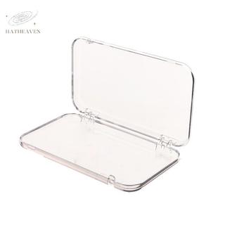 [hatheaven] Hộp đựng trang sức trong suốt bằng nhựa Hộp đựng móng tay ép Hộp lưu trữ hình chữ nhật để trưng bày móng tay giả và đồ cần thiết cho Salon có nắp đẹp