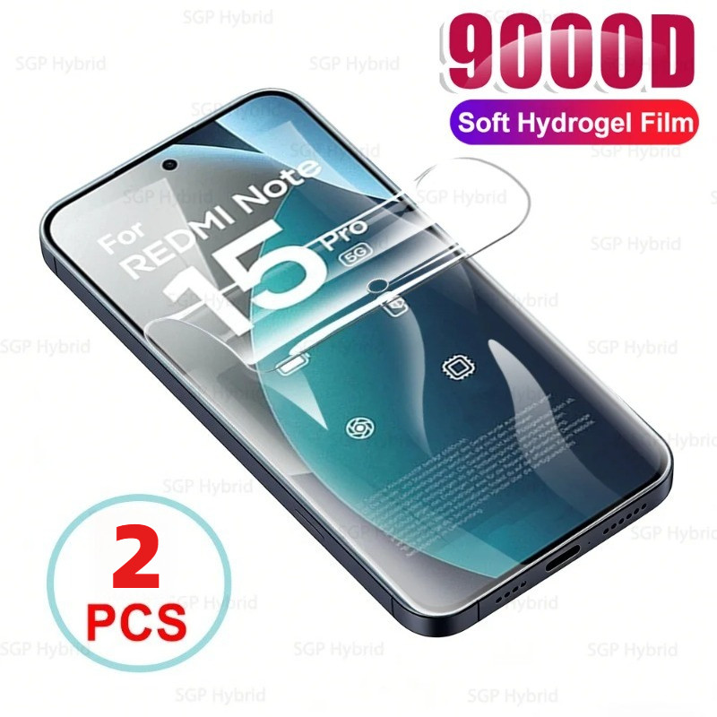 2 Chiếc Ultra HD Chống Ánh Sáng Xanh Mềm Cho Redmi Note 15 Special Pro + Pro 5G 4G Chống Gián Điệp Bảo Vệ Màn Hình Riêng Tư Cho Redmi Note 15Pro 15Pro + Note15 Matte Frosted Hydrogel Film