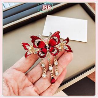 JRP Thời Trang Thanh Lịch Zircon sel Kẹp Tóc Phụ Kiện Dành Cho Nữ Retro Dân Tộc Phong Cách Nhỏ Cua Kẹp Mũ Trang Sức Quà Tặng JRP