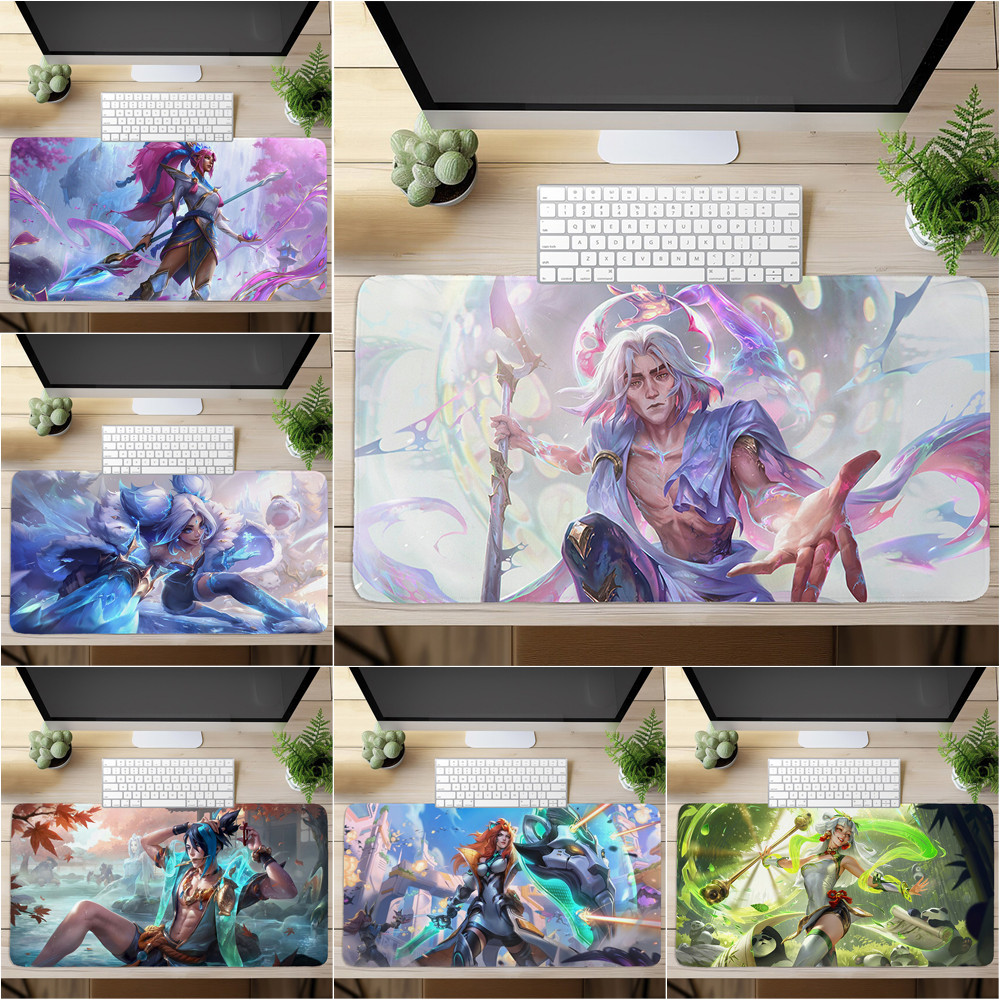 Tấm lót chuột Liên Minh Huyền Thoại In nghệ thuật Bàn phím máy tính Bàn phím (60x30cm / 80x40cm)