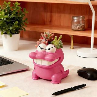 Dễ Thương Crayon Shin-Chan Hình Cá Sấu Nhỏ Chậu Hoa Hoạt Hình Ngoại Vi Phòng Khách Ban Công Cây Xanh Chậu Chứa Nước