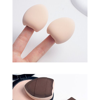 Ngón Tay Cái Puff Marshmallow Air Cushion Puff Mini Ướt Khô Che Khuyết Điểm Kem Nền Độ Bóng Cao Trang Điểm Ngón Tay Miếng Bọt Biển Mini Không Gây Mứt Đồng Đều Áp Dụng Trang Điểm