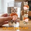 Miếng Dán EDIWANY, Miếng Dán Bụng Chó Shiba Inu Mũm mĩm Shiba Inu Dán, Dễ Thương Squeezable Mềm Nền Màu Hồng Dễ Thương Nhãn Dán Chó Con Dễ Thương Trang Trí Điện Thoại