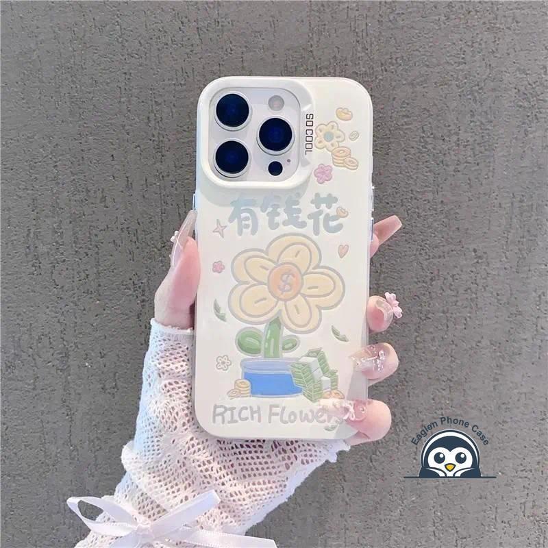 Năm Mới Dễ Thương Phong Phú Hoa Dành Cho OPPO Find X9 X8S Plus X8 X7 Ultra X6 X5 Pro X3 Lite 5G 4G Vỏ Điện Thoại Bảo Vệ Ống Kính Màu Hồng Chống Sốc Mờ Ốp Lưng Cứng