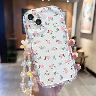 Chữa Hoa Hồng Với Vòng Tay Ốp lưng Xiaomi 15T 14T 14 13 13T 12 Pro Mi 11 Lite Poco F7 C85 C71 M7 Pro 3D Wave Back Cover