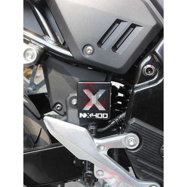 Phụ kiện nắp bảo vệ bình dầu phanh sau hợp kim nhôm cho Honda NX400 NX500 sửa đổi