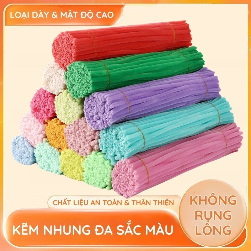 Kẽm nhung đóng gói cẩn thận, sợi không bị rối, giữ nguyên form đẹp từ nhà sản xuất đến tay người dùng
