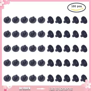 YOI 100 Pin Lưng Cao Su cho Trâm Cài Mũ và Huy Hiệu Insignia