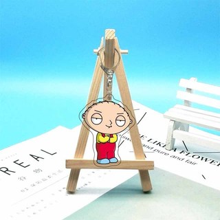 Family Guy Acrylic Keychain with Stewie, Brian & Peter - Fun Fan Gift - Cool Daily Collectible for Birthdays
