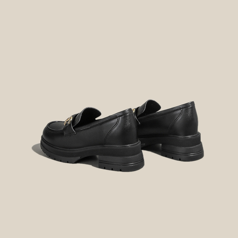 Size Nhỏ 33-40 Giày Da Nhỏ Anh Quốc Nữ Đế Dày Đế Mềm Loafer Phong Cách Pháp Bên Trong Tăng Chiều Cao Giày Đơn Phong Cách Mùa Thu J1ZX