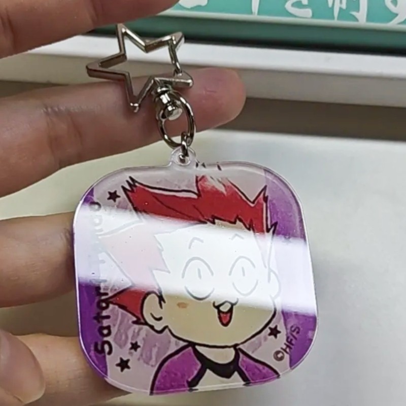 Haikyuu Anime Keychain Women Tendou Satori Acrylic Key Chain Man Takanobu Akane