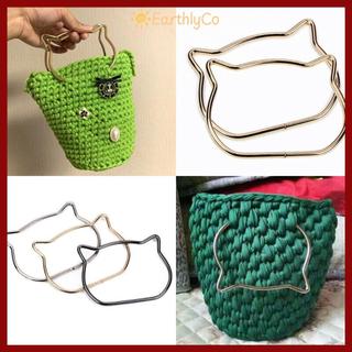 [Giao hàng từ Việt Nam] Tay cầm túi 1 cặp EARTHLYCO, Vòng đựng túi sắt nhiều hình dạng, Phụ kiện phần cứng hành lý chắc chắn không dễ phai màu DIY