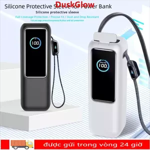 DUSKGLOW Silicone, Bảo vệ mềm chống sốc, Vỏ bảo vệ di động chống bụi chất lượng cao cho Ngân hàng điện Anker Zolo (25000mAh 165W) Du lịch