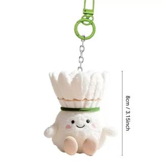 Móc khóa búp bê cầu lông COZYNEST, Đồ chơi nhồi bông hoạt hình Kawaii, Mặt dây chuyền ba lô quà tặng sáng tạo mềm mại
