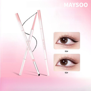 Bút Kẻ Mắt MAYSOO Hai Đầu Dài Chống Thấm Nước Chống Mồ Hôi Mượt Chống Mờ Bút Kẻ Mắt Trang Điểm Mắt