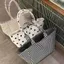 Túi tote vải ORDOBOX, Túi vải in chấm bi chất liệu chấm bi, in sọc đến in kiểm tra in công suất lớn Tote dung tích lớn Sử dụng hàng ngày