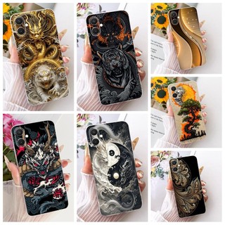 Ốp điện thoại Mát Cho Samsung Galaxy A07 M07 F07 4G SM-A075F SM-M075F Dragon Lion Mềm TPU Ốp điện thoại Cho Samsung A07 5G SM-A075B Shell