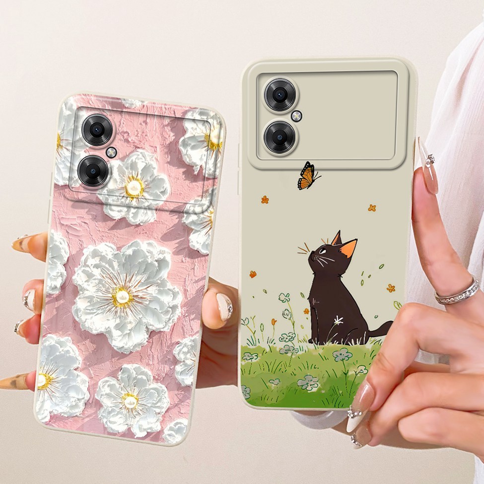 Vỏ Cho Redmi Note 11R Vỏ Hoạt Hình Thời Trang Dễ Thương Ngộ nghĩnh Sơn Silicon Điện Thoại 22095RA98C