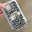 Doodle English Brown Leopard Tattoo cho 16 17 trường hợp điện thoại 14 15 11 Mũm mĩm iPhone 13 khung kim loại 7p 8p
