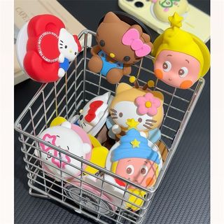 Hoạt Hình Dễ Thương KT Cat & Star Stars Baby Twinkle Twinkle Giá Đỡ Điện Thoại Từ Tính Tương Thích 3D Silicone Có Thể Thu Vào Đứng Cho Bàn Làm Việc