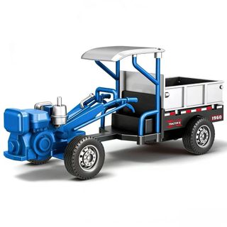 Tay vịn Máy Kéo Đồ Chơi Mô Hình Xe Nông Nghiệp Vận Chuyển Xe Tải Retro Trang Trại Xe