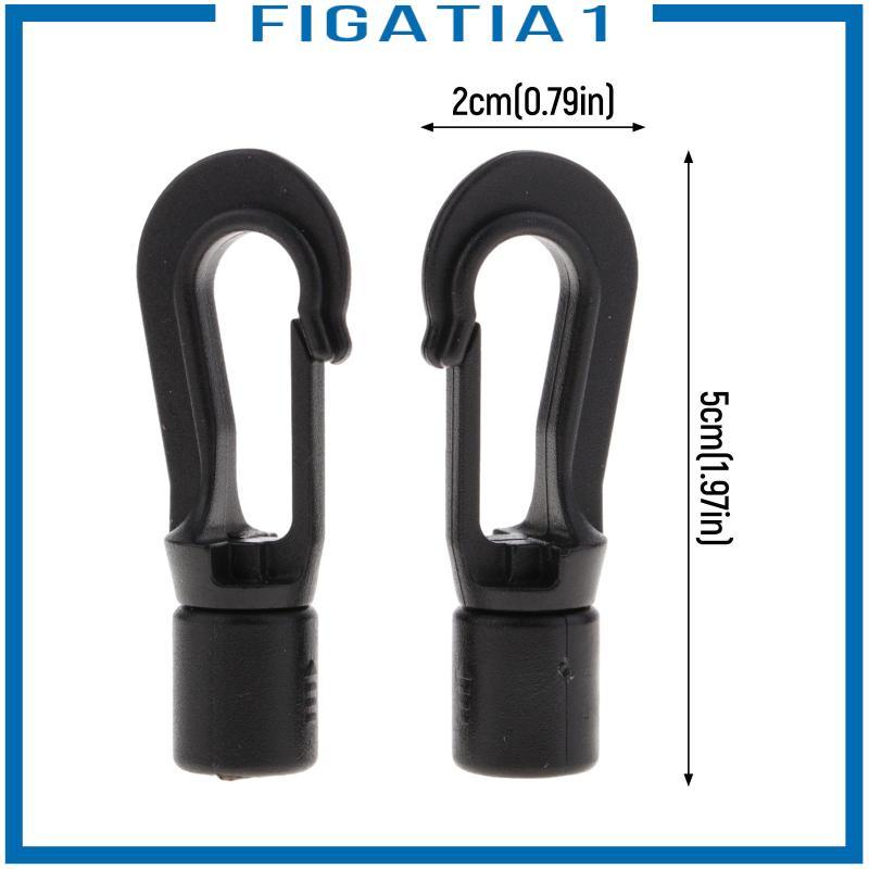 Dây Khóa Ngoài Trời Đàn Hồi, Móc Snap Clip - Gói 10 Cái