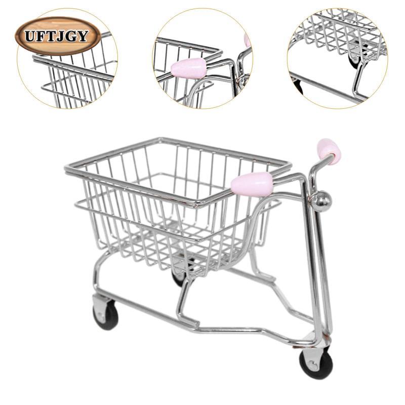 Xe đẩy mua sắm Mini Đồ chơi nhà vui nhộn Văn phòng phẩm Đa năng Chơi giả vờ