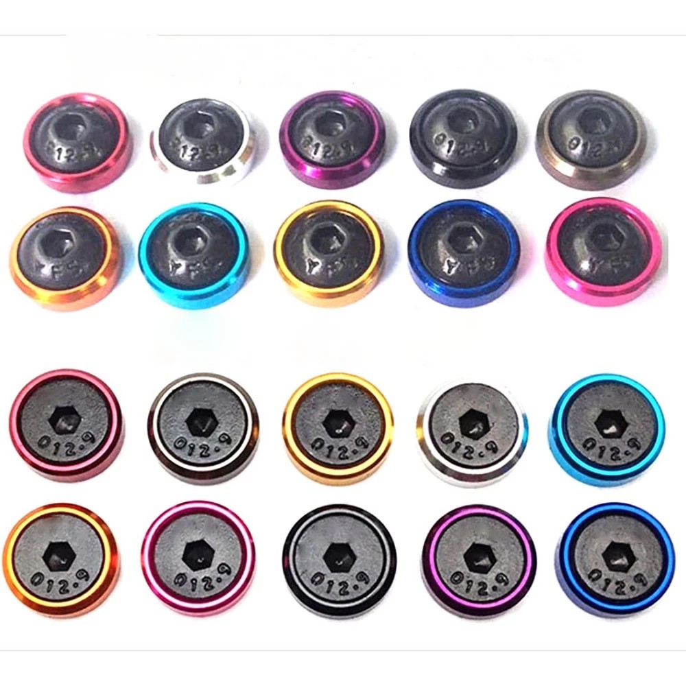 Yiqianyuan Hợp Kim Nhôm Vòng Đệm Cho Countersunk Đầu Vít Đệm Máy Giặt Nhiều Màu RC Phụ Kiện Xe Hơi M2 M2.5 M3 M4 M5 M6 M8