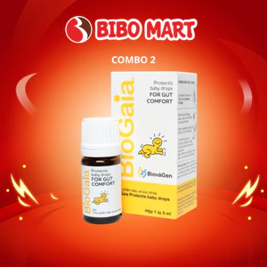 Combo 2 Men Vi Sinh BioGaia Protectis Drops Hỗ Trợ Tiêu Hóa Cho Bé Lọ 5 ml - Bibomart