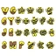 Set Charm Bảng Chữ Ong Mật Honey Bee Cute – Charm Chữ Cái A–Z Gắn Dép Crocsss, Phụ Kiện DIY Đáng Yêu- SẴN NÚT GẮN
