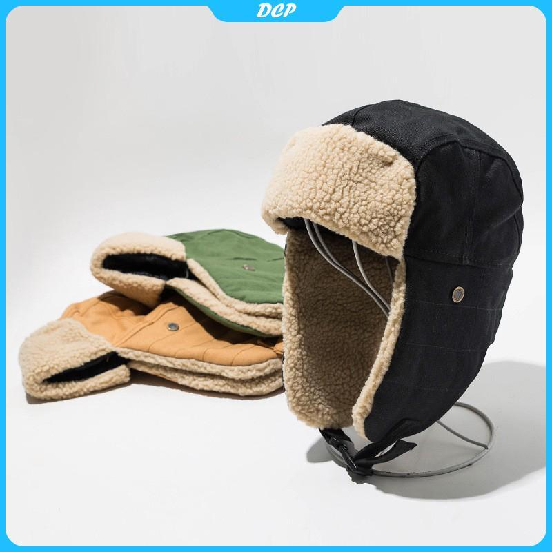 [DCP] ER hat nam nữ dày ấm Nga Windproof hat thời trang nam nữ Mũ mùa đông earflap Mũ trượt tuyết [VN]