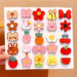 Set 5 Miếng Dán Tóc Mái Hình Dễ Thương Thời Trang Hàn Quốc Cho Bé Bài - Phụ Kiện Tóc