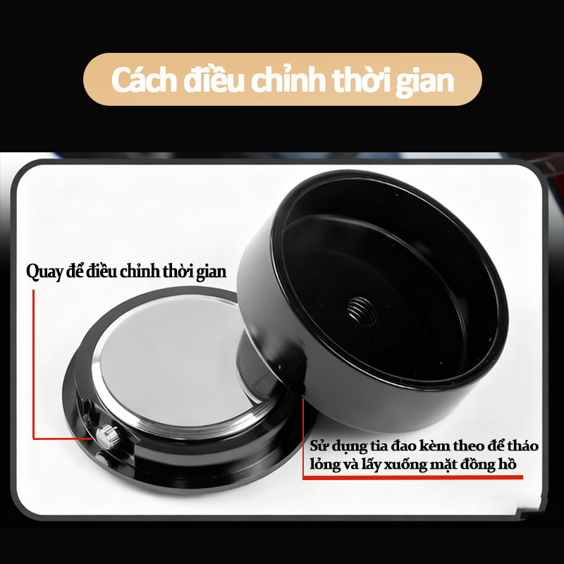 Đồng Hồ Xe Máy Phát Sáng Chống Nước - Cho Xe Điện Vinfast Feliz, Evo & Mọi Xe Máy , Dễ Lắp