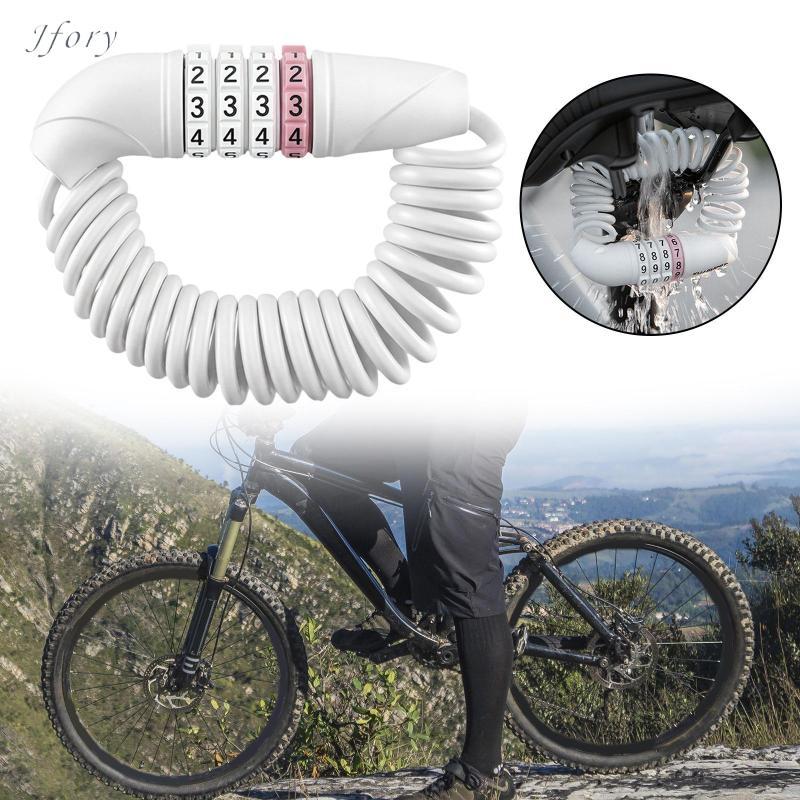 Khóa cáp xe đạp chống trộm Jfory Dễ sử dụng Kết hợp Khóa dây an ninh di động cho xe đạp đường núi