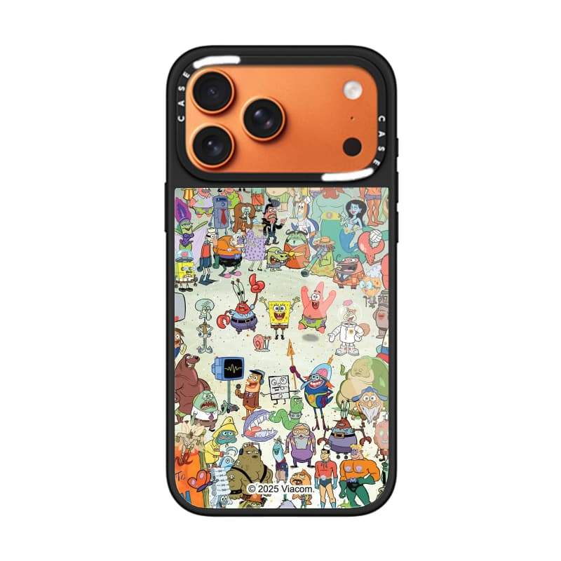 CASECASE X SpongeBob SquarePants World Case Chống Trầy Xước Từ Hút Kính Dành Cho IPhone 17 Air 16 15 14 Pro Max Plus Ốp Lưng Cứng Có Hộp Khắc Logo