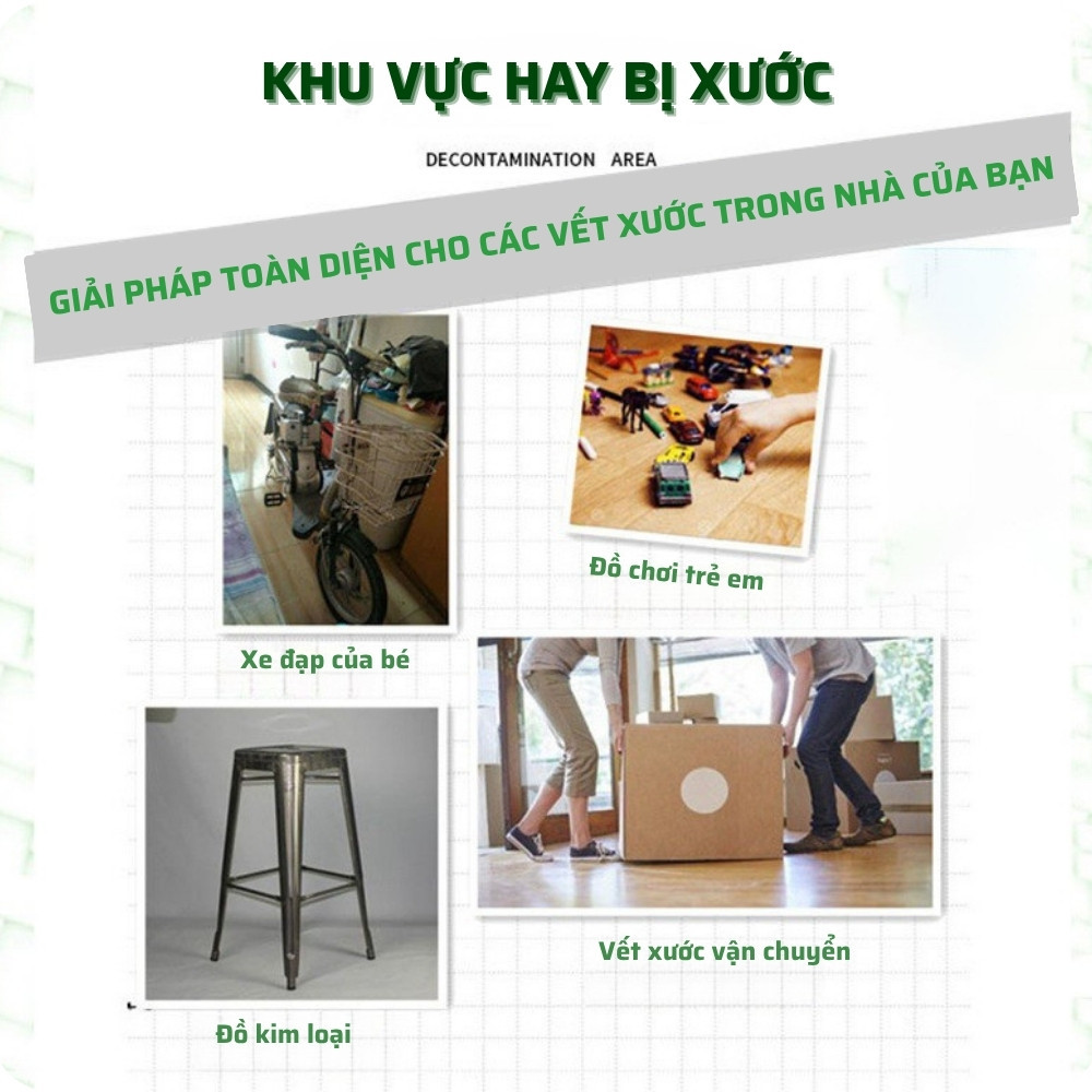 【COD】Bột tẩy mạnh, loại bỏ hiệu quả các vết ố vàng và trầy xước trên bề mặt gạch, đảm bảo an toàn, không gây kích ứng da