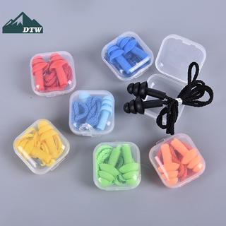 Nút tai DTW silicone giúp giảm tiếng ồn và phù hợp cho bơi lội với dây thể thao tiện lợi