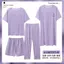 Bộ Đồ Ngủ Nữ Phong Cách Mùa Hè Cotton Rời Bộ Bốn Mảnh 2025 Tay Ngắn Váy Ngủ Quần Mỏng Phong Cách Phù Hợp Với Loungewear